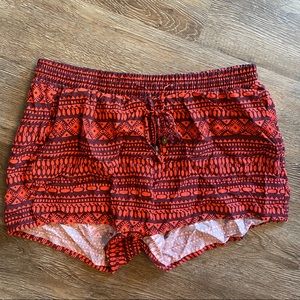 Red Summer Shorts XSmall